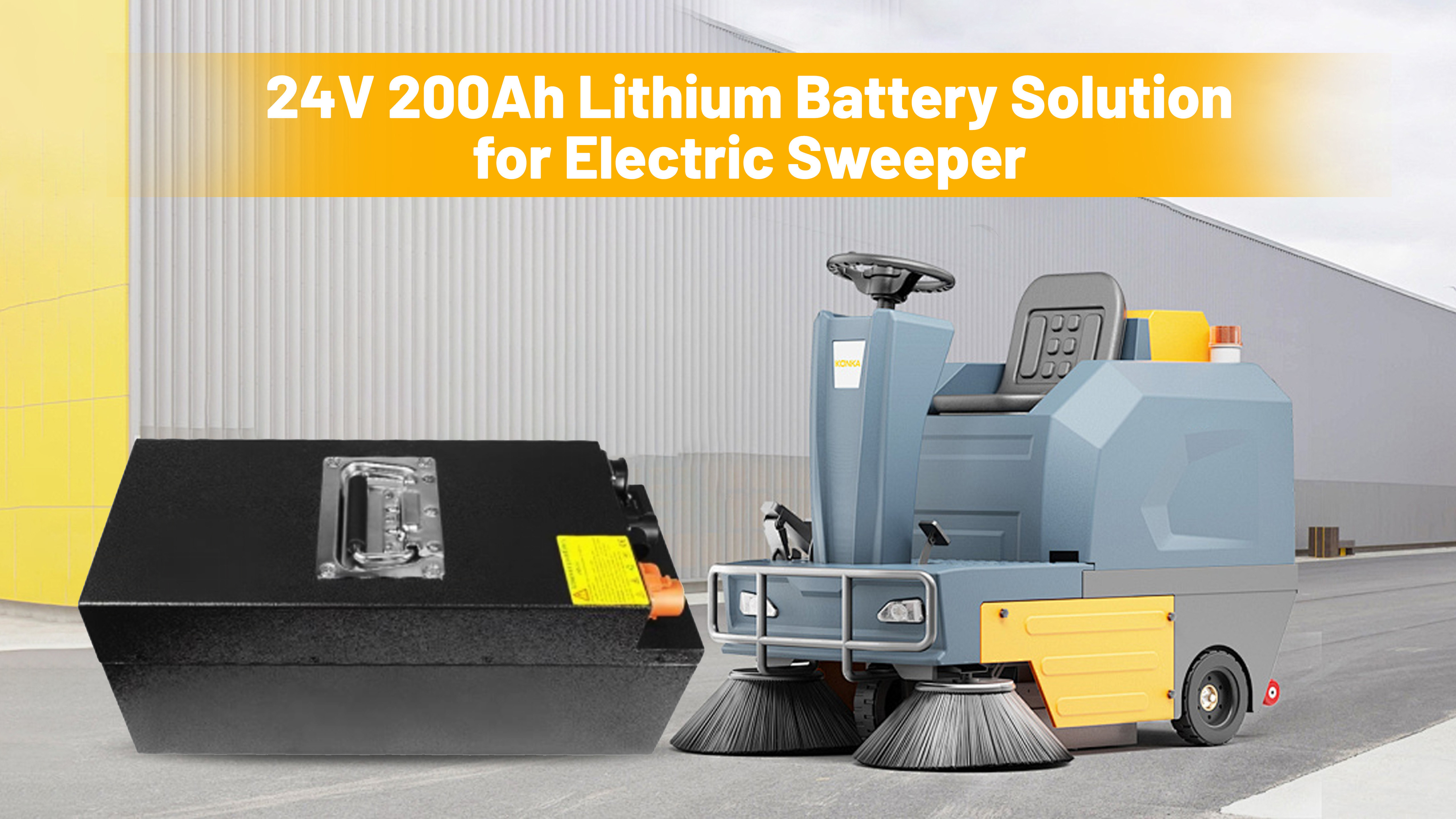 последний случай компании о 24V 200Ah LiFePO4 Battery Solution for Electric Sweepers – Lead-Acid Replacement