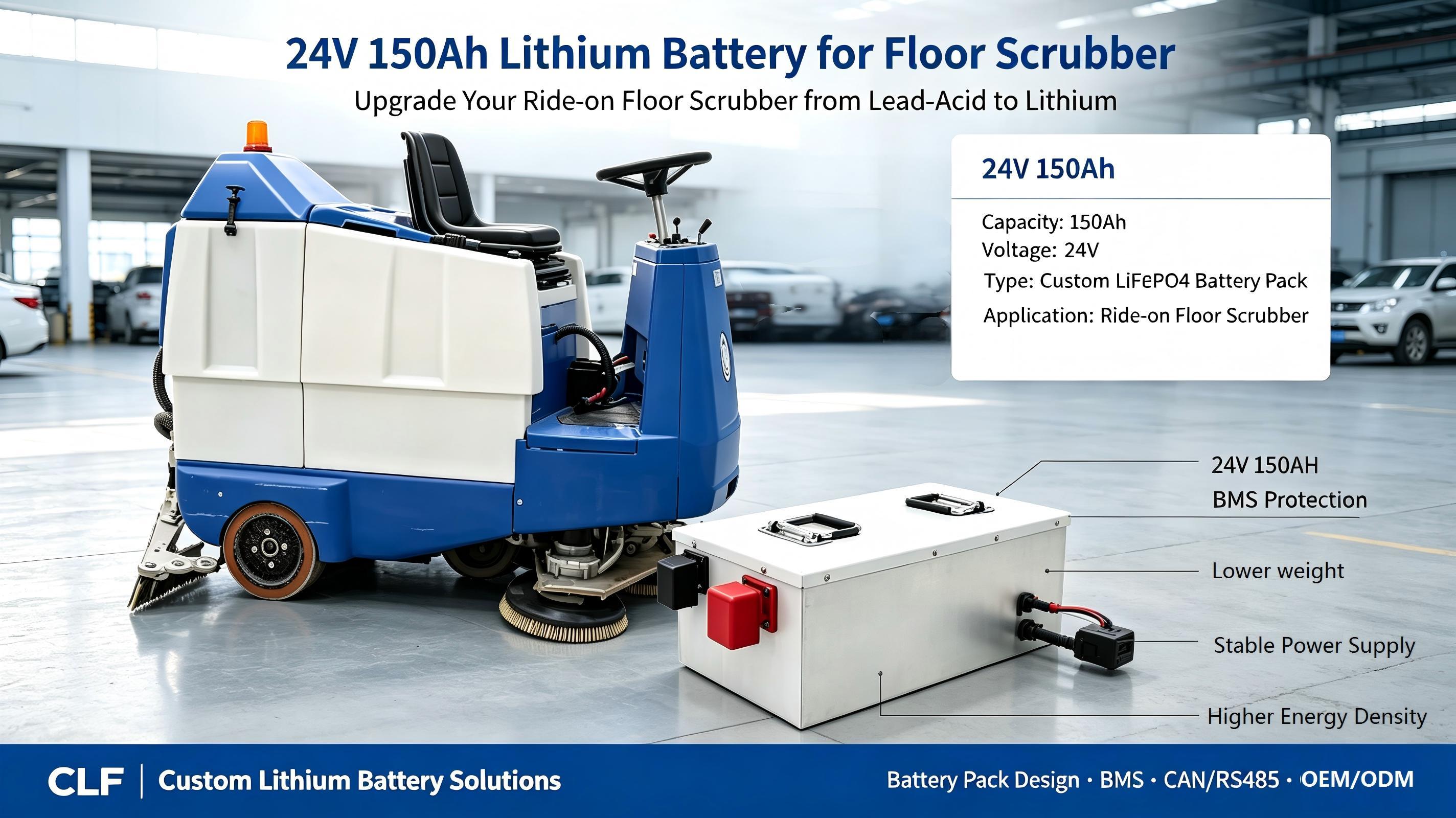 последний случай компании о 24V 150Ah Lithium Battery for Industrial Floor Scrubbers