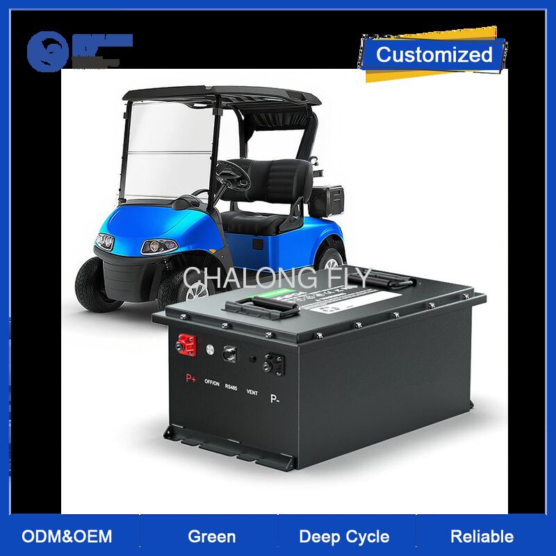 48V 100Ah Golf Cart Lithium Battery with Bluetooth and 4000 Cycles LiFePO4 Battery for Electric Golf Carts