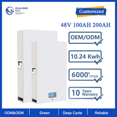 Литий-ионный аккумулятор ODM перезаряжаемые 48V 100AH 200AH 300AH OEM батареи лития LiFePo4 для домашнего хранения солнечной энергии