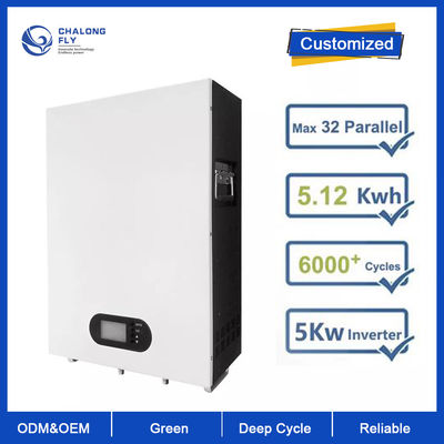 Солнечная батарея иона лития ODM 48V 100AH OEM батареи лития LiFePo4 пакует домашнюю емкость 5KWH для резервной энергетической системы