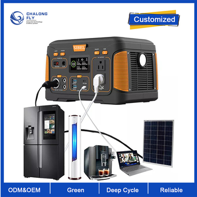 OEM ODM LiFePO4 литийная батарея портативная солнечная электростанция USB тип C DC AC OUTPUT литийные батареи