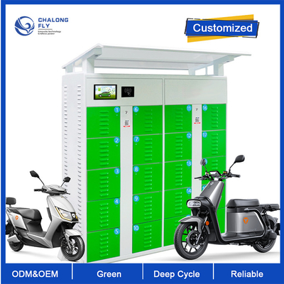 Батарея лития ODM LiFePO4 OEM на открытом воздухе обменивая шкаф станции для публикации батареи подгонянной E-велосипедом