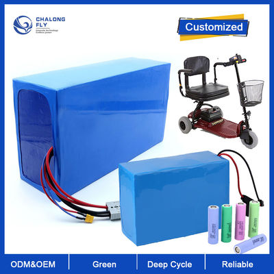 LiFePO4 литийная батарея OEM ODM 24V 36V 60V 72V 30AH 60AH 80AH 120AH Литий-ионная батарея для электрического скутера / электрического инвалидного кресла