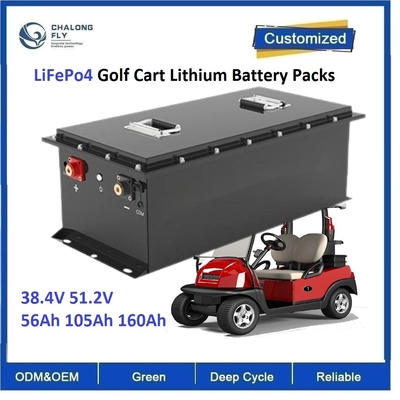 CLF OEM ODM перезаряжаемая LiFePo4 Торговая корзина для гольфа Литийные аккумуляторы 38.4V 56Ah 105Ah 160Ah Грузовик вилочный погрузчик Автобус 6000циклов