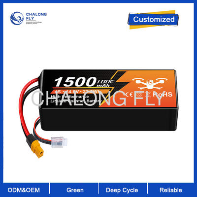 Прочный 2S1P 7.4V 1500mAh литий полимерный беспилотный летательный аппарат батарея с поддержкой OEM / ODM