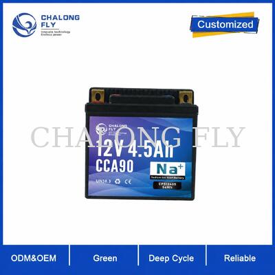 12V 4.5Ah 90CCA Компактный стартерный аккумулятор натрий-ионный для мотоцикла